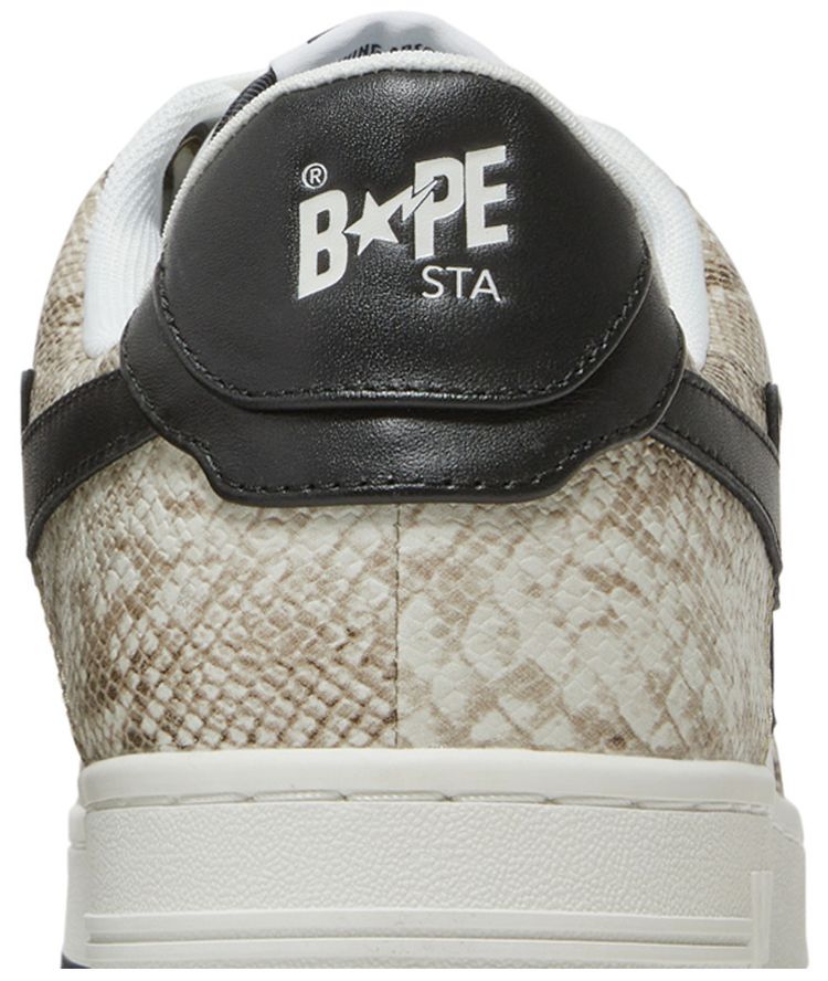 Bapesta Beige Snakeskin