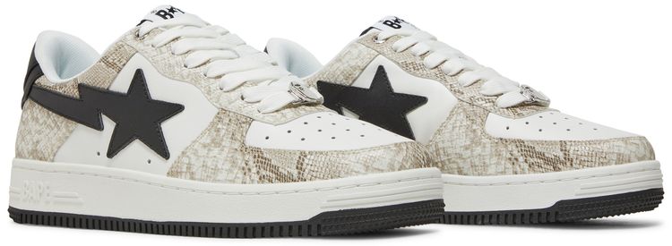 Bapesta Beige Snakeskin