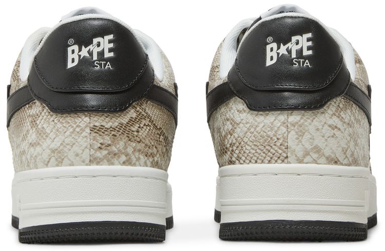 Bapesta Beige Snakeskin