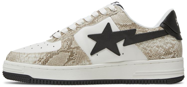 Bapesta Beige Snakeskin