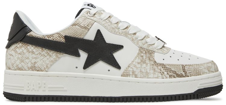 Bapesta Beige Snakeskin