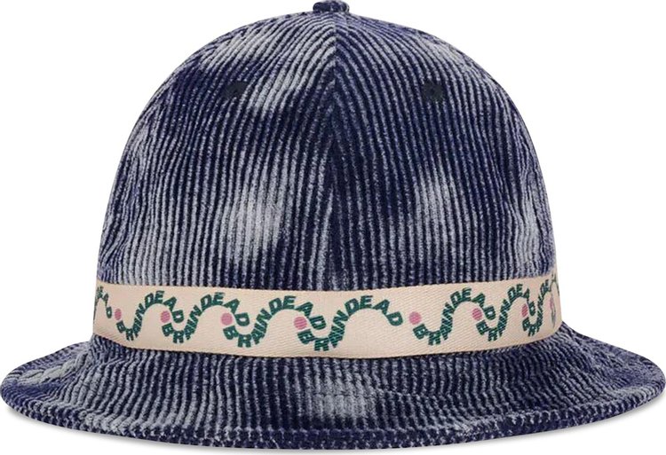 Brain Dead BD Wave Bell Bucket Hat 'Navy'