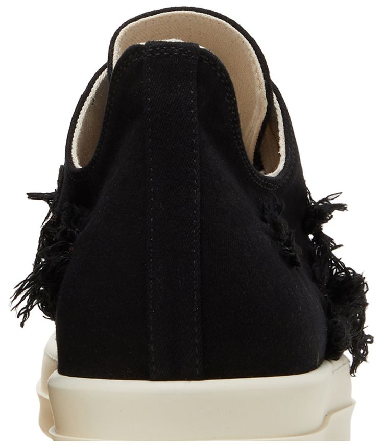 Rick Owens DRKSHDW Strobe Cotton Denim Slashed Low Black Milk