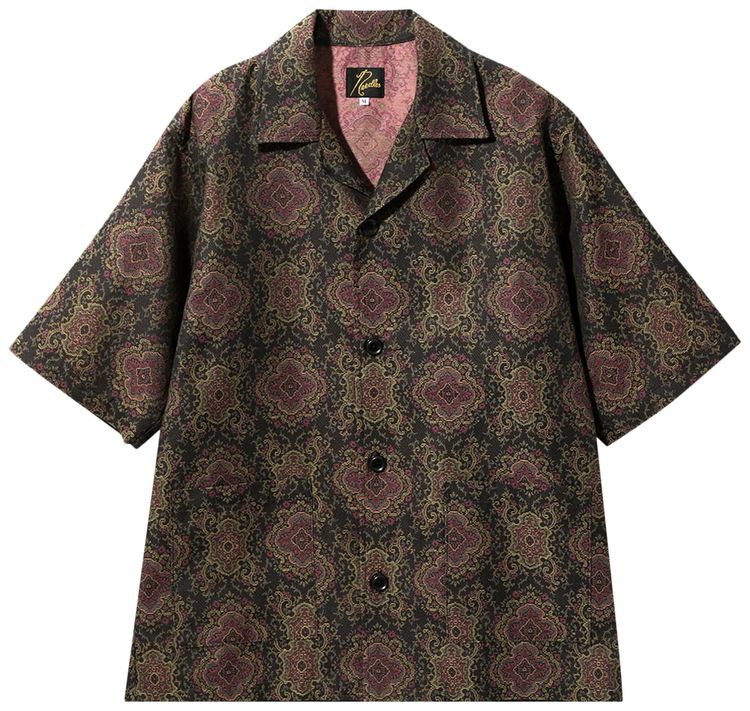 Needles Cabana Shirt 'Black/Pink' GOAT