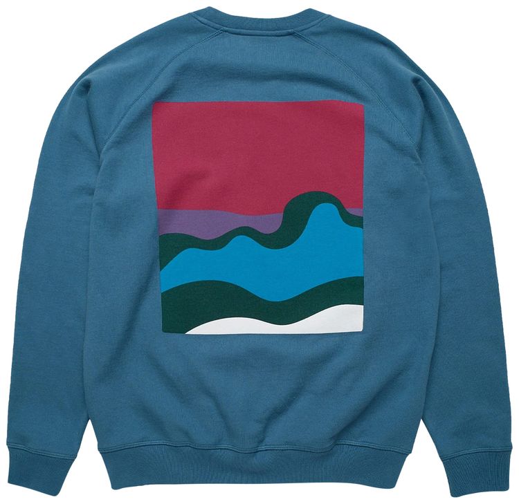 Parra Ciclismo Crewneck Sweatshirt Teal