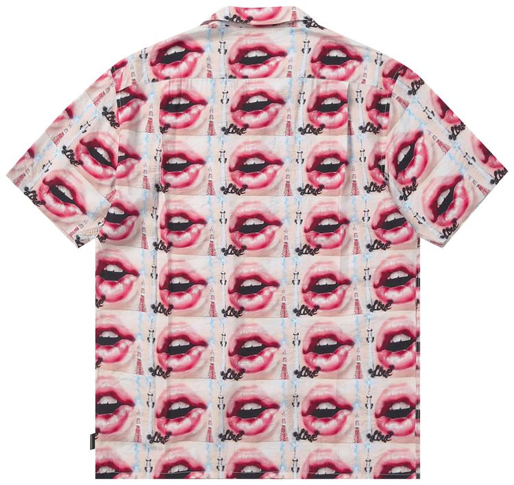 thisisneverthat Lips Rayon Shirt Pink