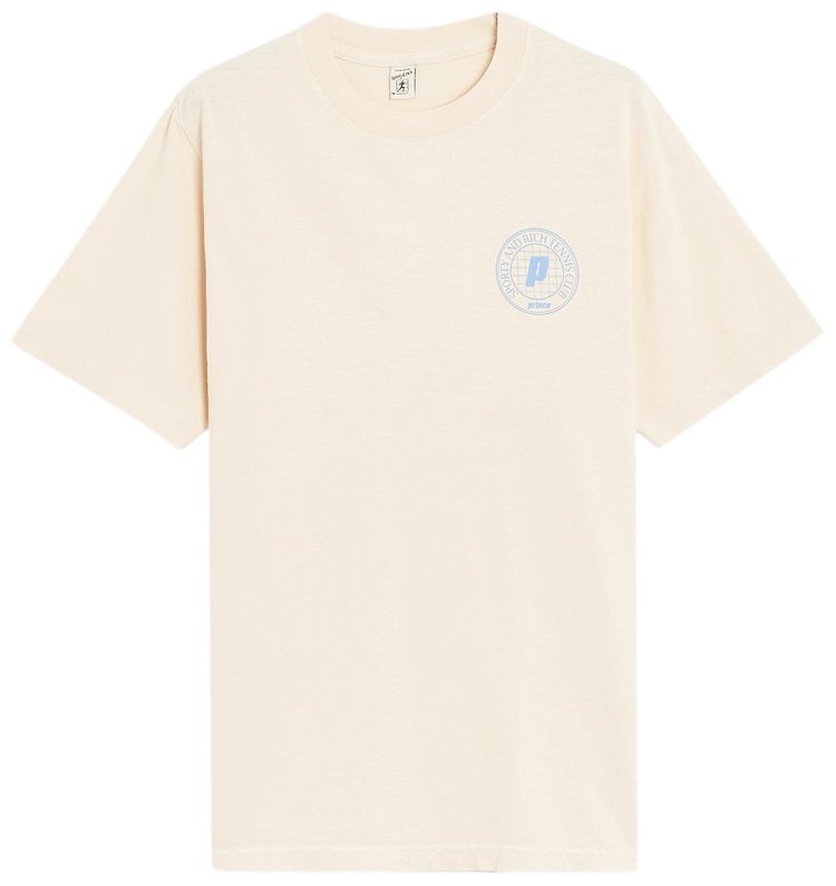 Sporty  Rich x Prince Club T Shirt Cream