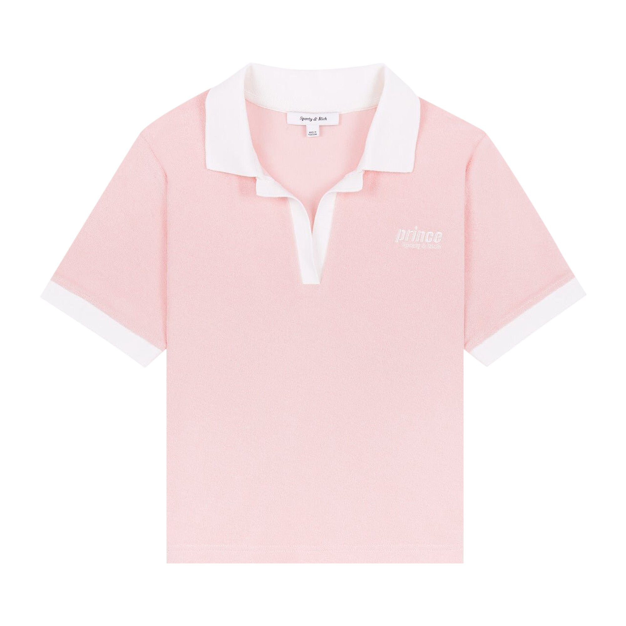 Buy Sporty u0026 Rich x Prince Sporty Terry Polo 'Pink/White' - PO1062BP PINK |  GOAT