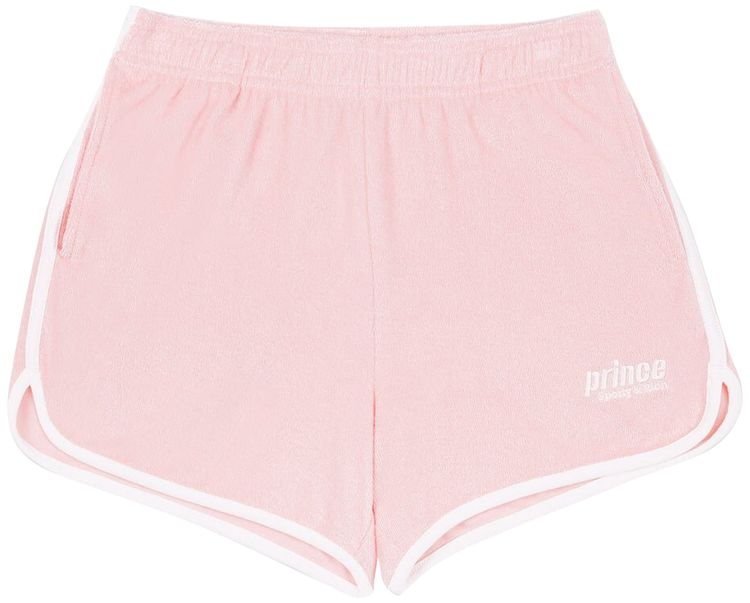 Sporty  Rich x Prince Sporty Terry Shorts PinkWhite