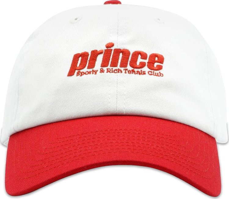 Sporty & Rich x Prince Sporty Hat 'White/Red'