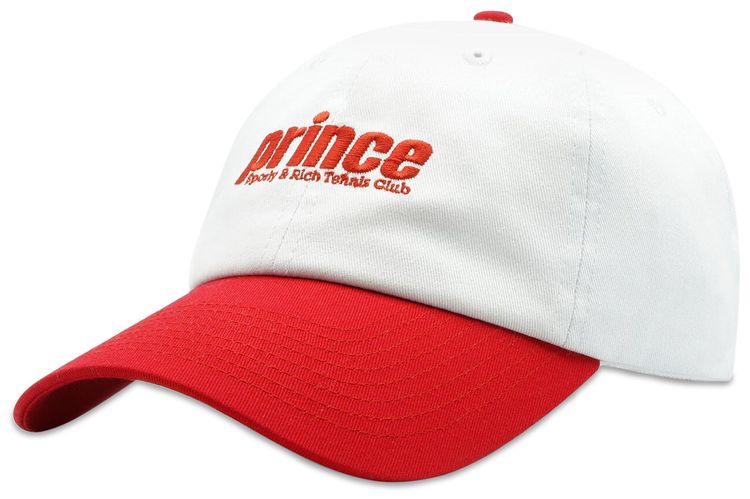 Sporty  Rich x Prince Sporty Hat WhiteRed