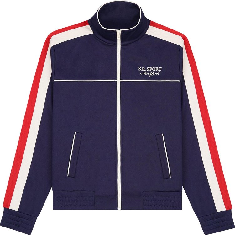 Buy Sporty & Rich Sport Track Jacket 'Blue' - JA891NA BLUE | GOAT