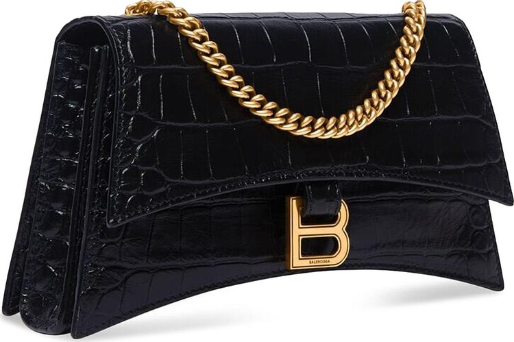 Balenciaga Crush Chain Shoulder Bag Black