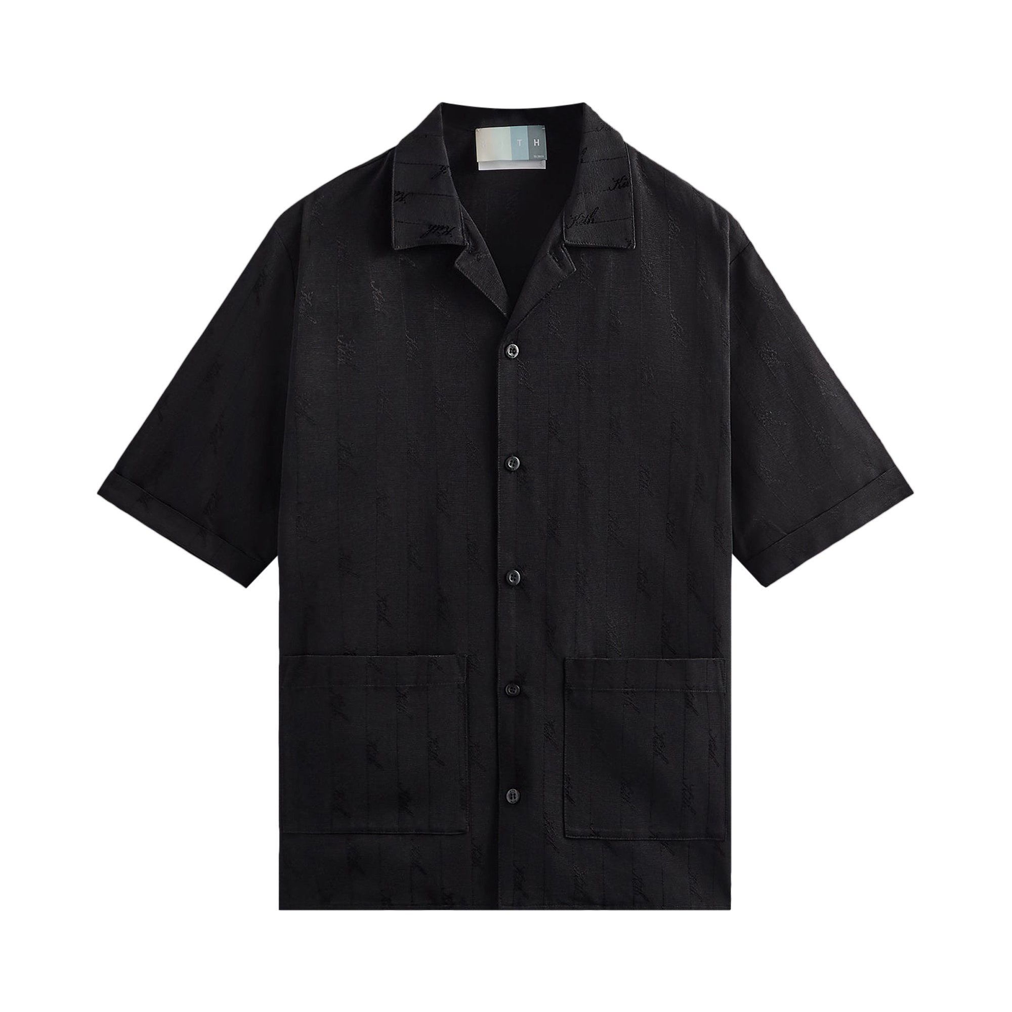Buy Kith Jacquard Faille Reade Shirt 'Black' - KHM031148 001 | GOAT