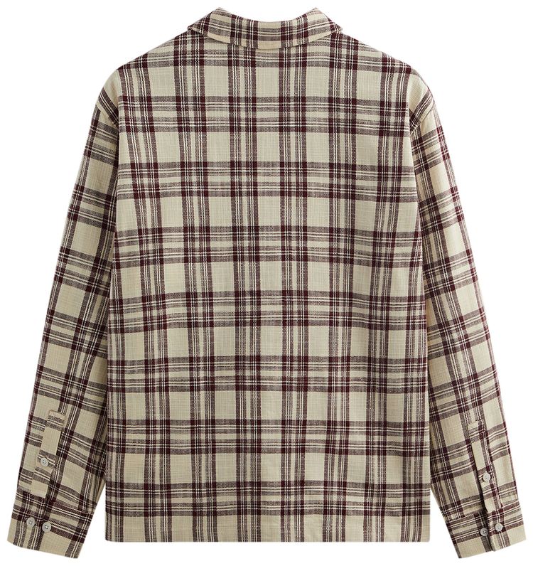 Kith Long Sleeve Boxy Collared Overshirt Magma