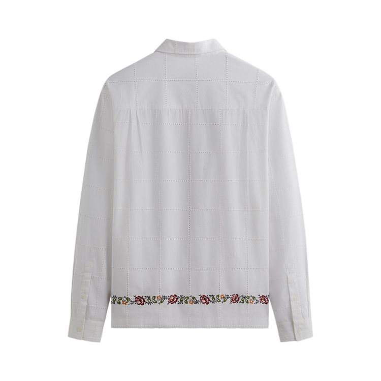 Kith Windowpane Eyelet Ainslie Buttondown White