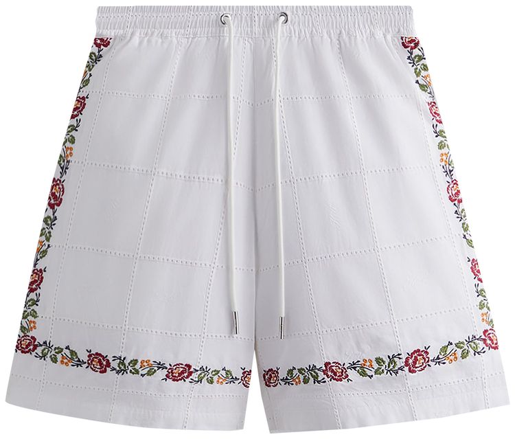 Kith Windowpane Eyelet Belmont Short White