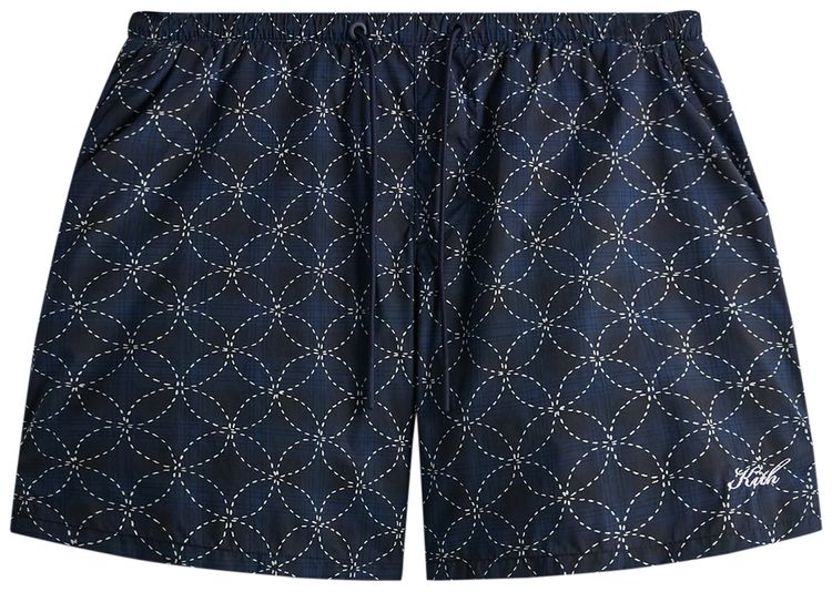 Kith Geometric Stitch Active Swim Short Nocturnal