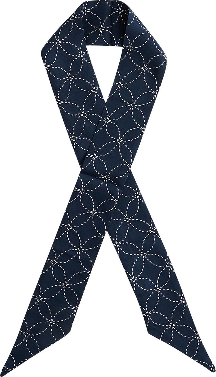 Kith Geometric Stitch Tie Scarf 'Nocturnal'