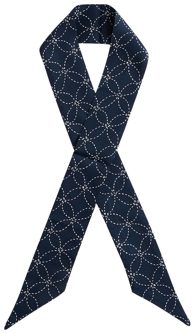 Kith Geometric Stitch Tie Scarf Nocturnal