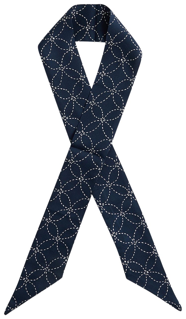 Kith Geometric Stitch Tie Scarf Nocturnal