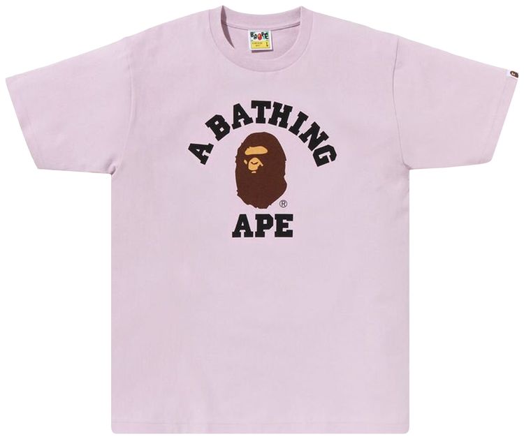 BAPE Pigment College Tee Purple
