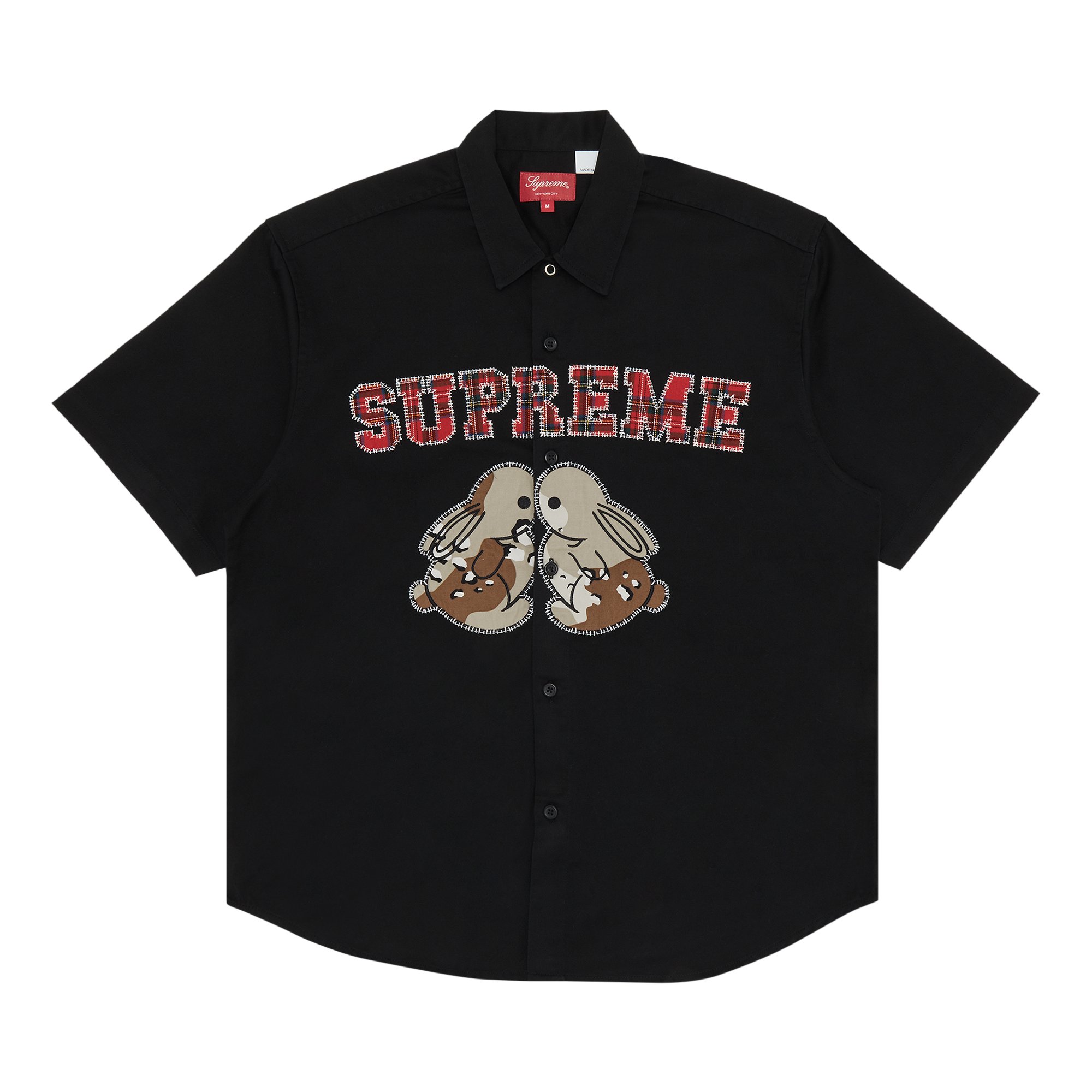 Supreme Bunnies Short-Sleeve Work Shirt 'Black'