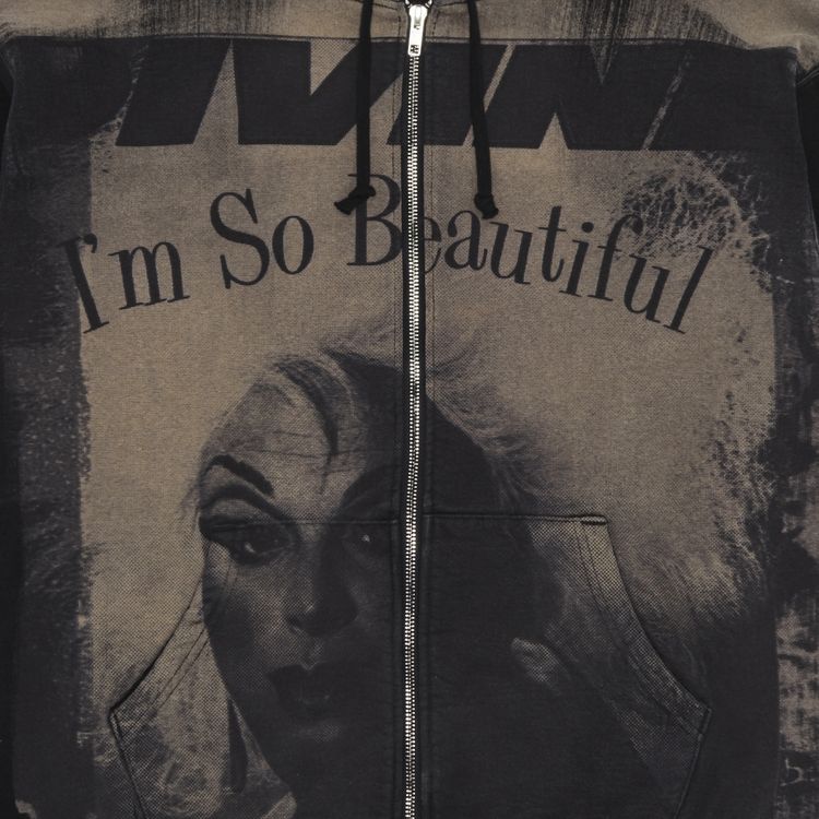 Supreme Divine Zip Up Hooded Sweatshirt Black