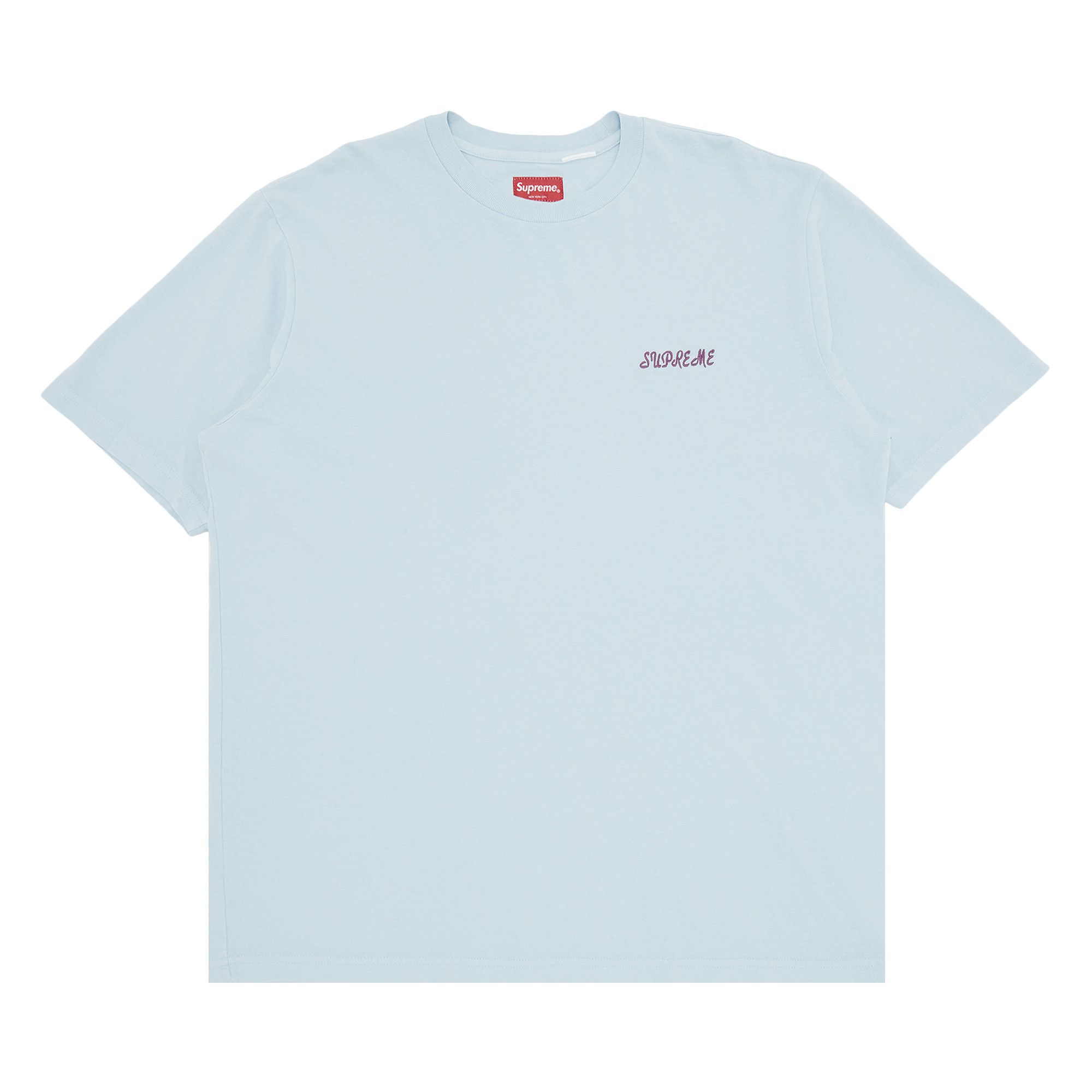 Baby blue top supreme shirt
