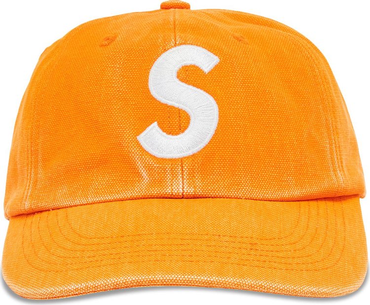 Supreme Pigment Canvas S Logo 6-Panel 'Orange'
