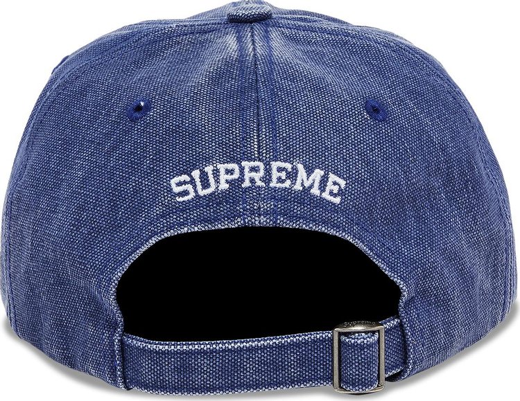 Supreme Pigment Canvas S Logo 6 Panel Navy