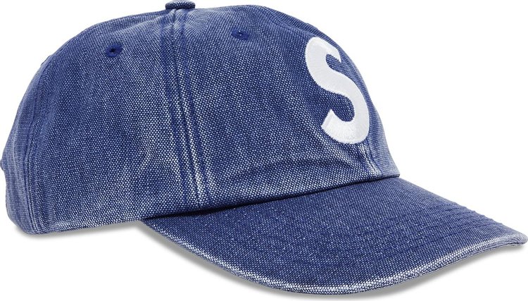 Supreme Pigment Canvas S Logo 6 Panel Navy