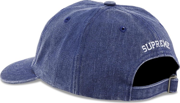 Supreme Pigment Canvas S Logo 6 Panel Navy