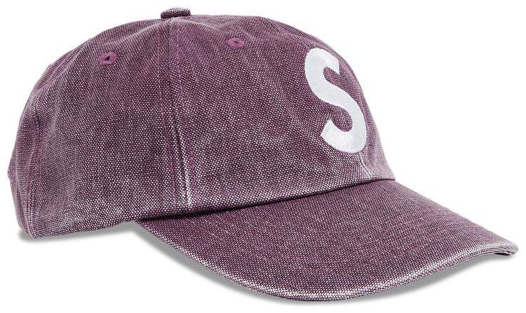 Supreme Pigment Canvas S Logo 6 Panel Plum