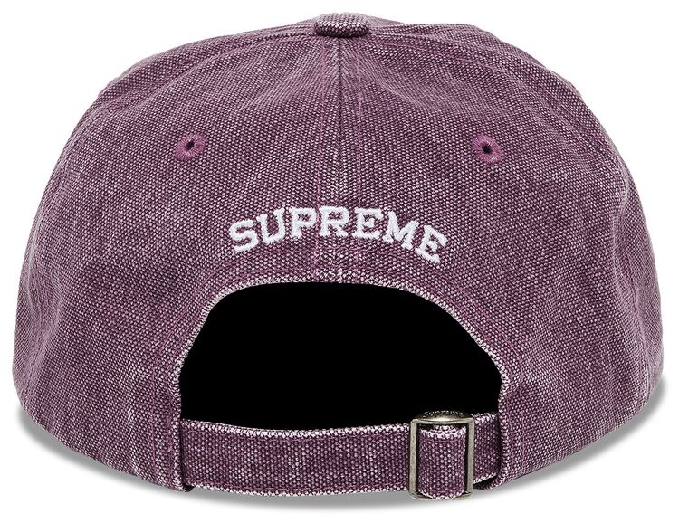 Supreme Pigment Canvas S Logo 6 Panel Plum