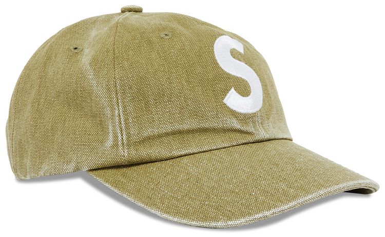 Supreme Pigment Canvas S Logo 6 Panel Olive