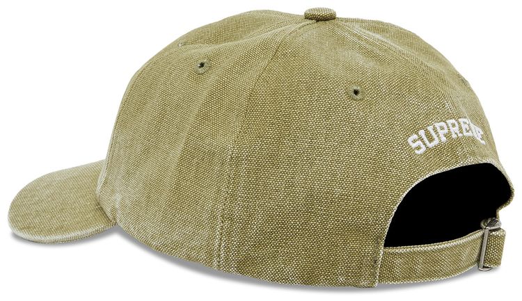 Supreme Pigment Canvas S Logo 6 Panel Olive