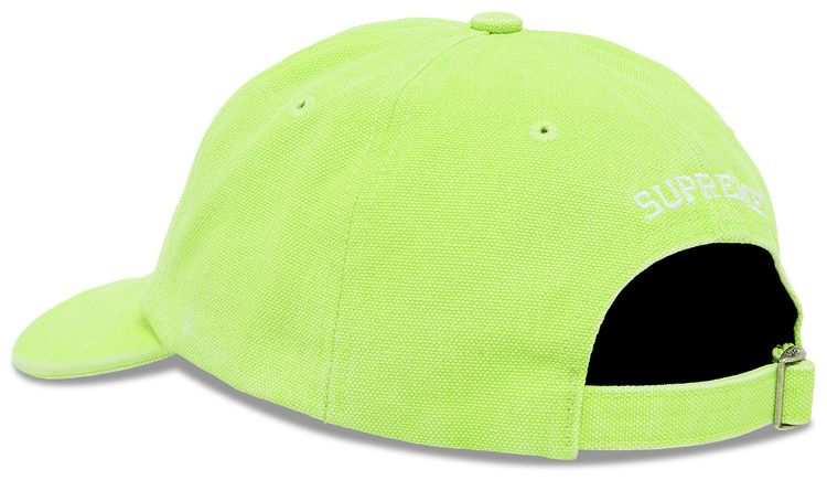 Supreme Pigment Canvas S Logo 6 Panel Lime
