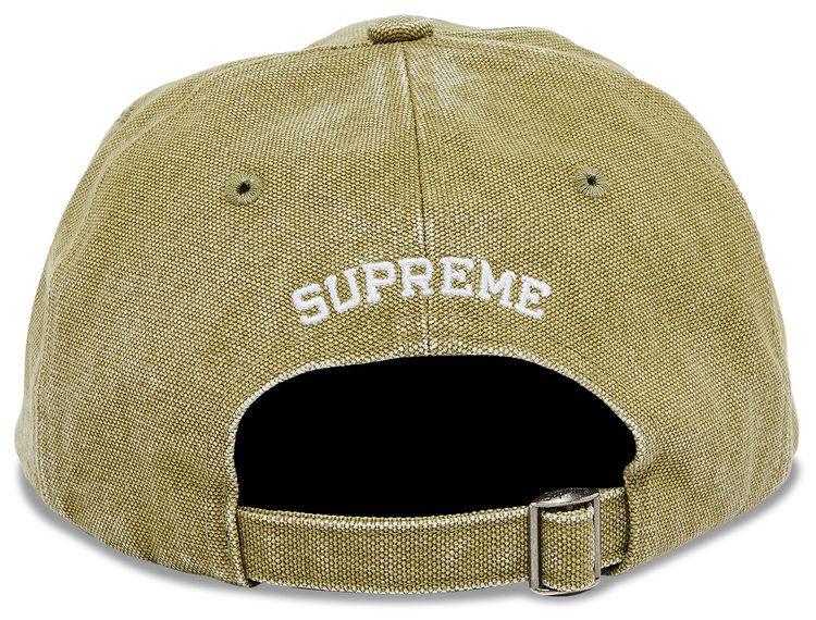 Supreme Pigment Canvas S Logo 6 Panel Olive
