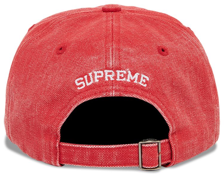 Supreme Pigment Canvas S Logo 6 Panel Red