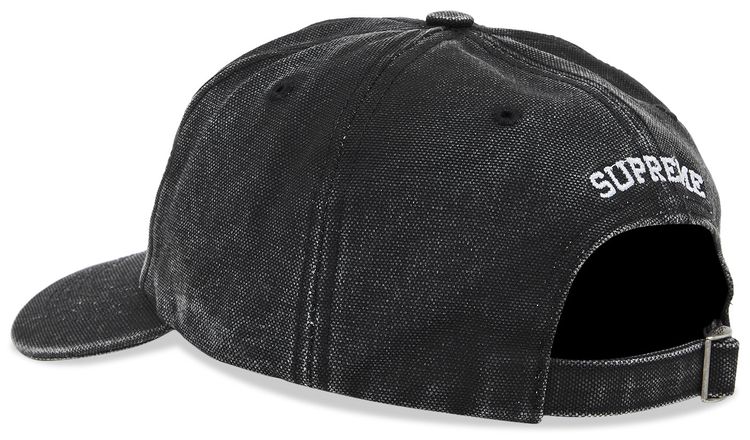 Supreme Pigment Canvas S Logo 6 Panel Black