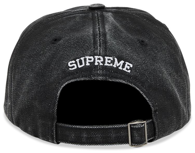 Supreme Pigment Canvas S Logo 6 Panel Black