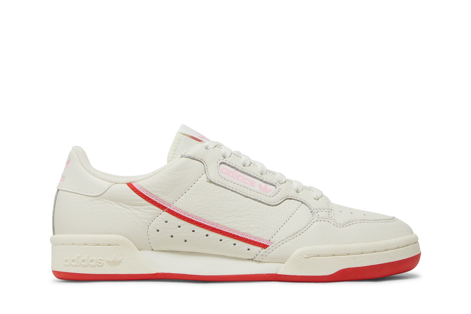Adidas continental off cheap white pink