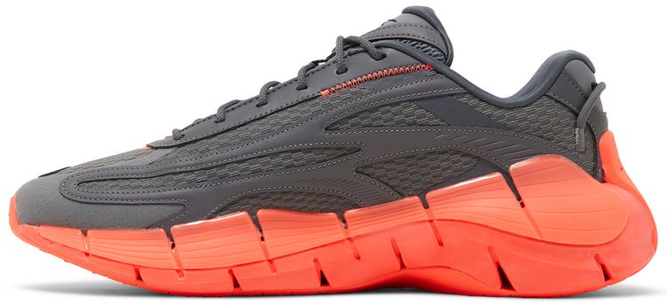 Reebok Zig Kinetica 25 Grey Orange Flare