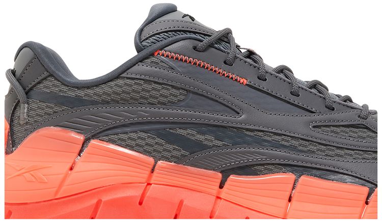 Reebok Zig Kinetica 25 Grey Orange Flare