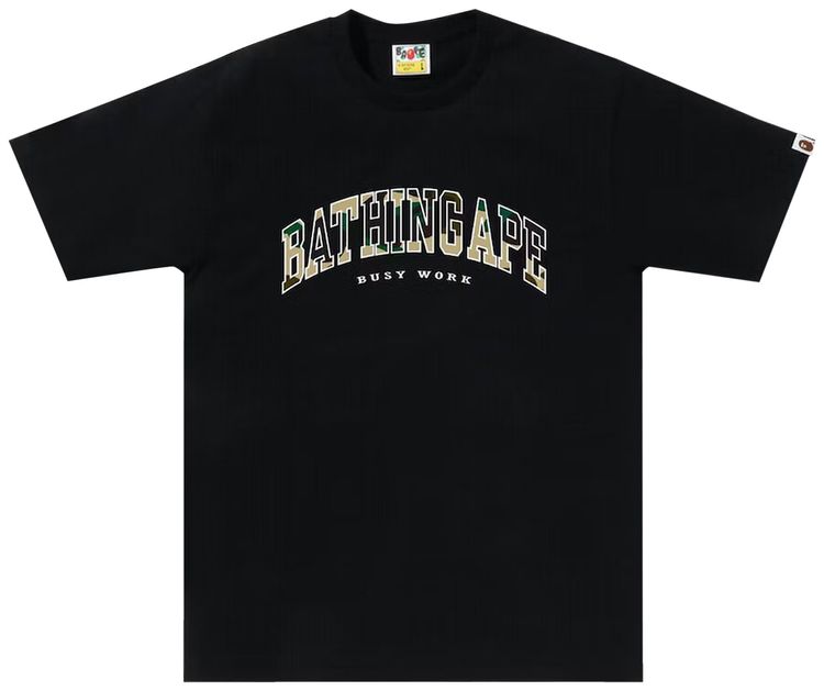 BAPE 1st Camo Logo Tee BlackYellow