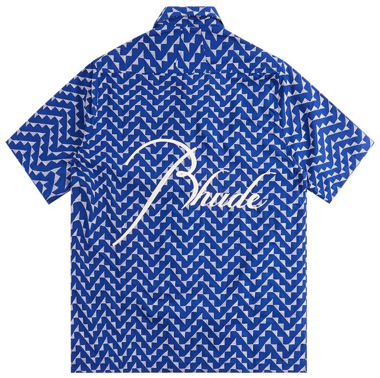 Rhude Beachfront Button Down Shirt Navy