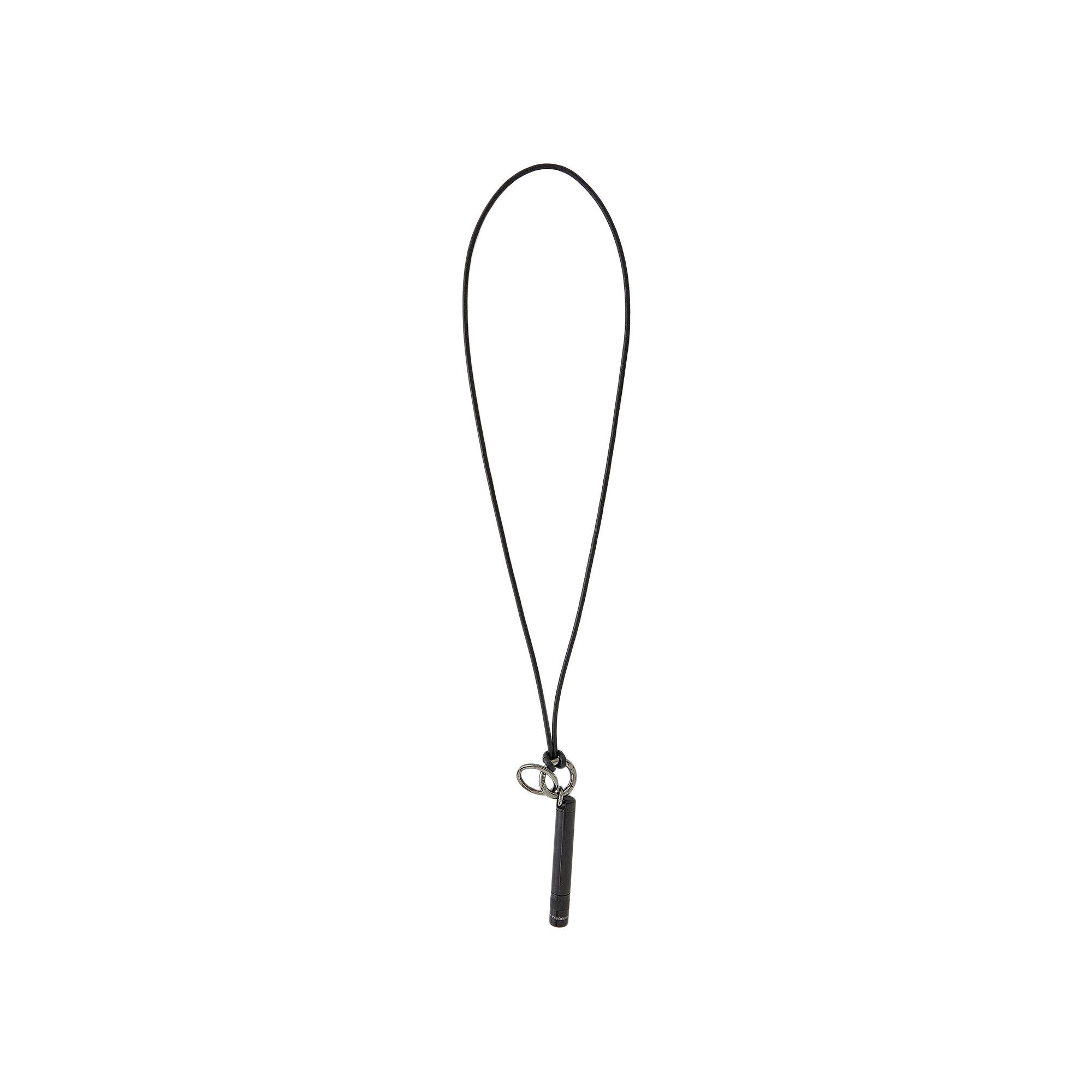 Buy Lemaire Maglite Leather Necklace 'Black' - AC1036 LO023 001 | GOAT