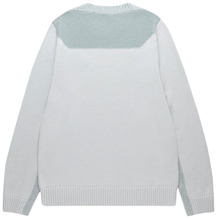 A Cold Wall Contrast Tech Knit Crewneck Iceberg Blue