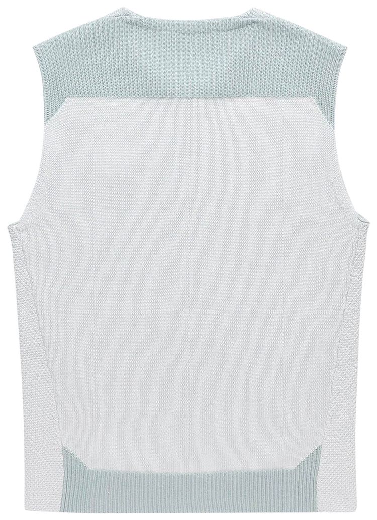A Cold Wall Contrast Tech Knit Vest Iceberg Blue